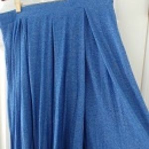 EUC Lularoe Madison blue skirt Large
